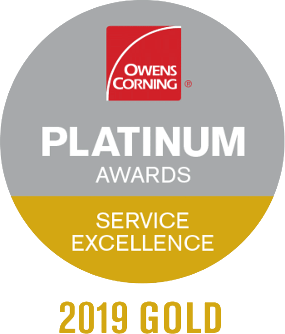 Owens Corning Platinum Awards 2019 gold